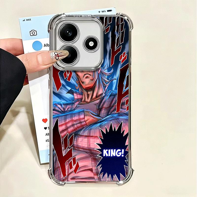 One P-Punch-Mans Saitama King Soft Phone Case For Xiaomi Poco X7 X8 Pro Max X6 X5 X3 F8 Ultra F7 M8 M7 M5S Redmi 15C 15A 15 14C