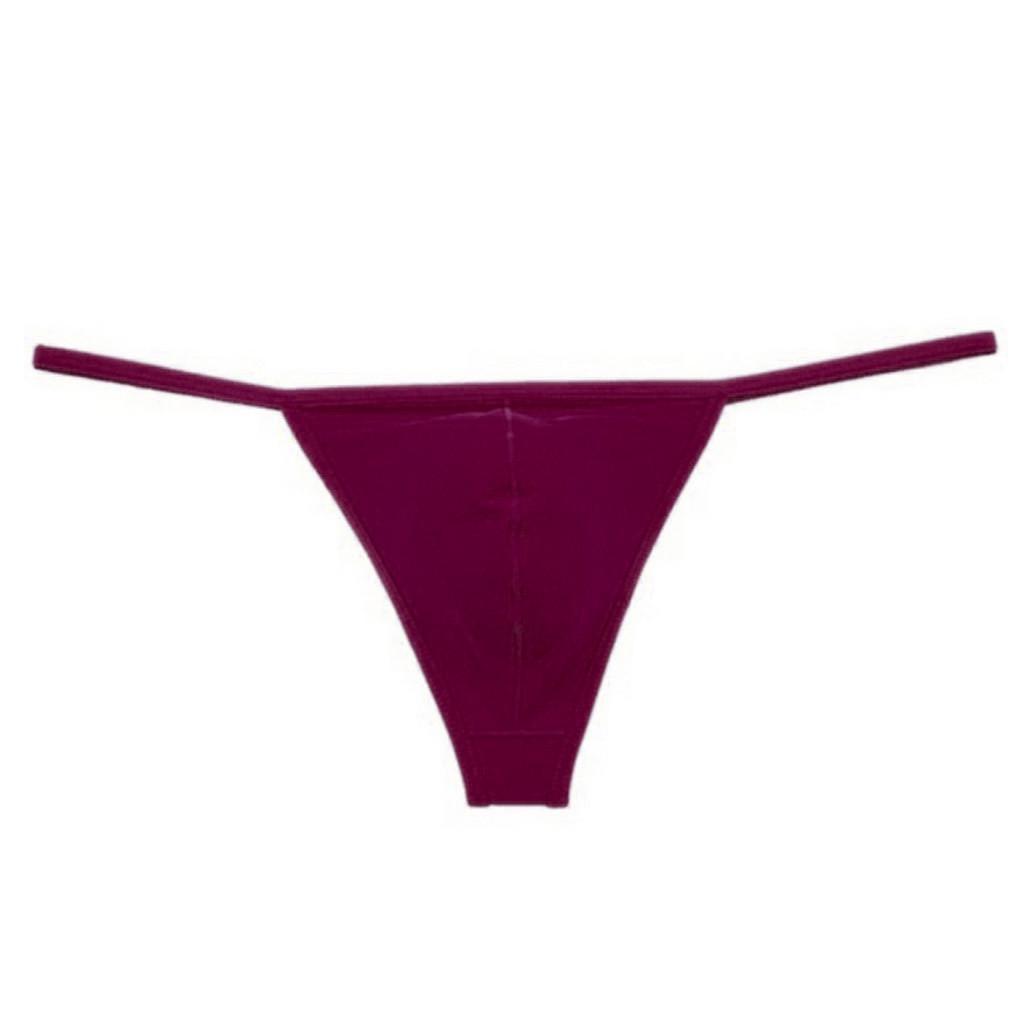 Open Back Mens Underpants Low Waist Briefs G-string Thong Underwear