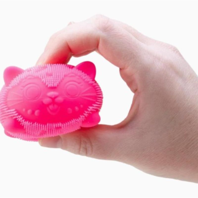 NeeDoh Fuzz Ball Katzen-Serie Schreibtischdekoration Stressabbau-Spielzeug Lustiger Weicher Druckball