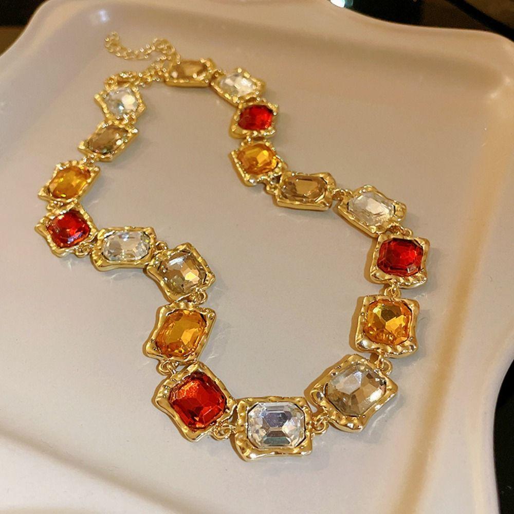 Headchain Rhinestone Tassel Earring Multifunction Sparkling Necklace  Birthday Gift