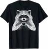 Loves Funny Raccoon-Animal For Men Women Gift Idea Tee T Shirt