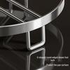Round Stainless Steel Kitchen Wok Steamer Basket, Pot Stand & Heat Insulation Holder