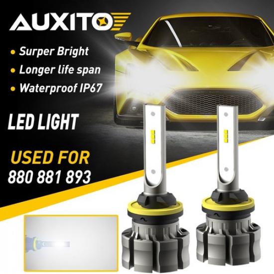 AUXITO 880 884 885 Светодиодная лампа для противотуманной фары Лампа противотуманной фары Дневные ходовые огни Cool White Лампа B3F EXV