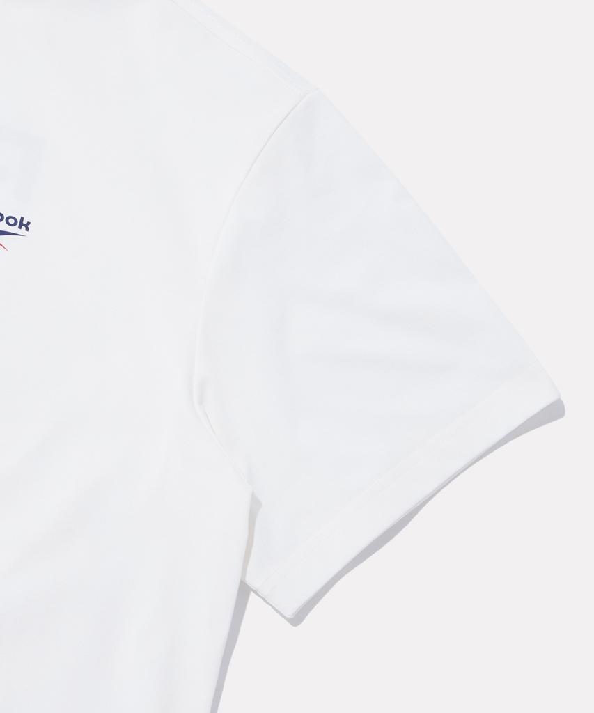 Reebok Big Vector Slogan Fresh Short Sleeve T-Shirt - White