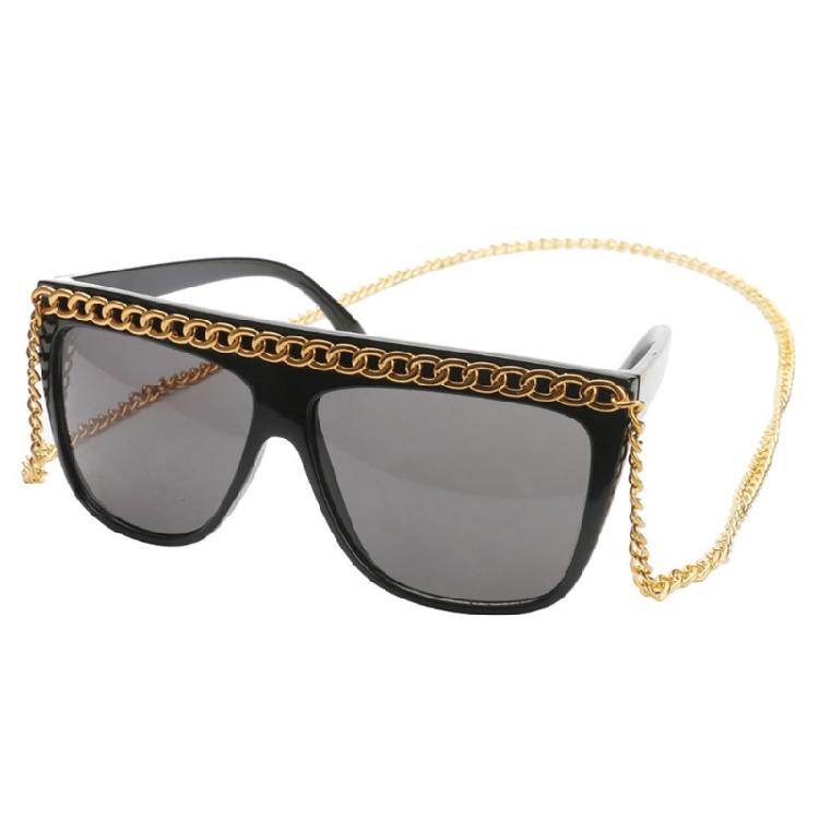 Novelty Cosplay Sunglasses Gold Chain Glasses Halloween Party Eyewear Accessory For Men Women Cosplay Parties Daily Wear