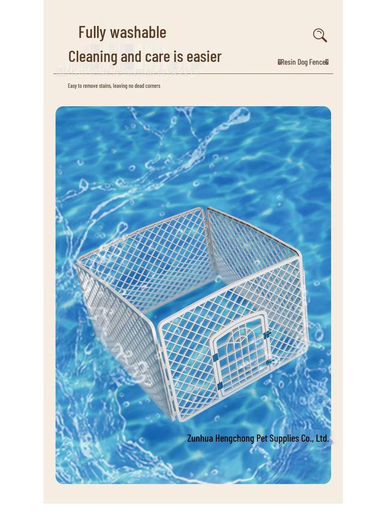 Pet Dog Fence: Indoor Isolation Gate for Small, Medium, and Large Dogs - Durable Resin Construction