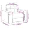 Armchair Black 100x78x80 cm Fabric