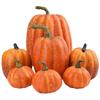 7Pcs/Bag Pumpkin Shape Polystyrene Styrofoam Statue Decor Vivid Bright-colored Creative Statue Display for Home