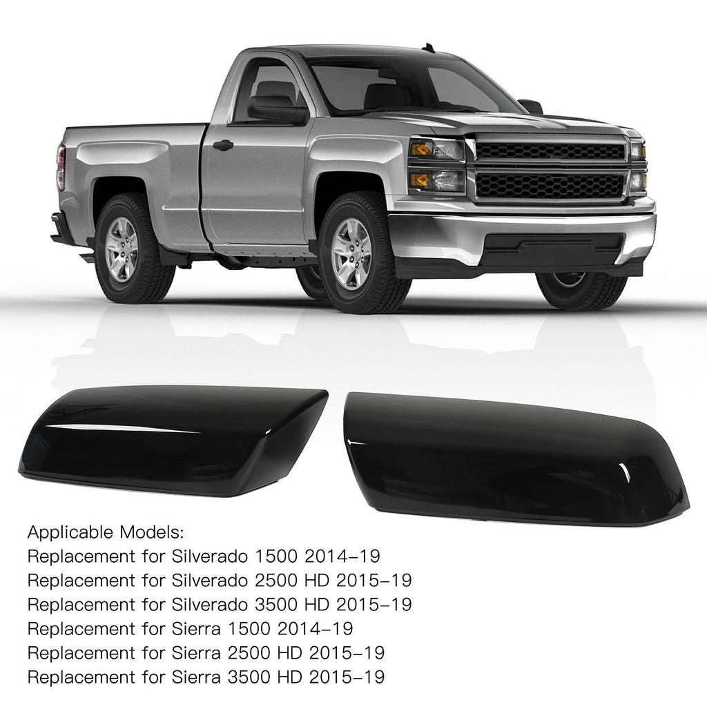 Rear View Mirror Cover   Glossy   Mirror Decoration  or   Replacement for   1500 2014‑19