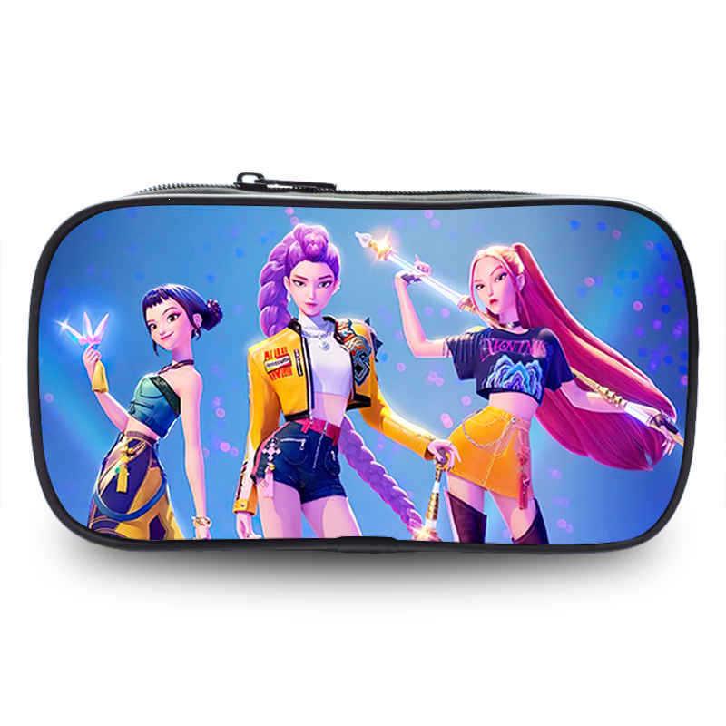 Demon Hunter Kpop Girlgroup Federmäppchen - Strapazierfähiger Oxford-Stoff Reißverschluss für Schüler