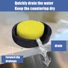 Sponge Holder with Suction Cup Non-Slip Design Quick Dry Silicone Sponge Holder Soap Dish Kitchen Sink Organizer