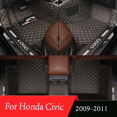 Tappetini Auto Per Honda Civic 2009 2010 2011 Accessori Interni Auto Car styling Tappeto Personalizzato Poggiapiedi Auto