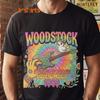 Woodstock 1969 T-Shirt - Psychedelic Bird Guitar Festival Tee