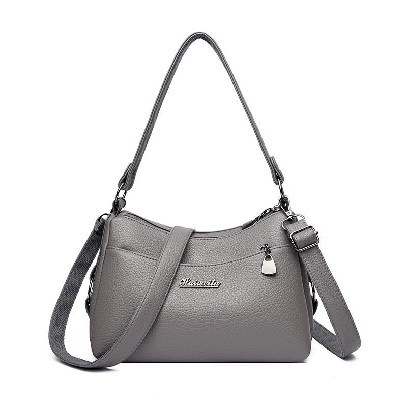 PU Umhängetasche Damen Achseltasche Tasche für Mütter mittleren Alters Umhängetasche