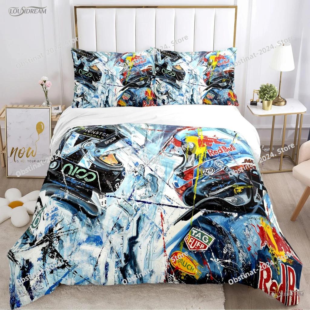 Racing enthusiast motorcycle Duvet Cover casal Comforter Beding set Soft Quilt Cover and Pillowcase for SingleDoubleQueenKing