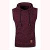 Gilet in Maglia con Cappuccio da Uomo Slim Fit - Pile Sottile, Edizione Autunno/Inverno