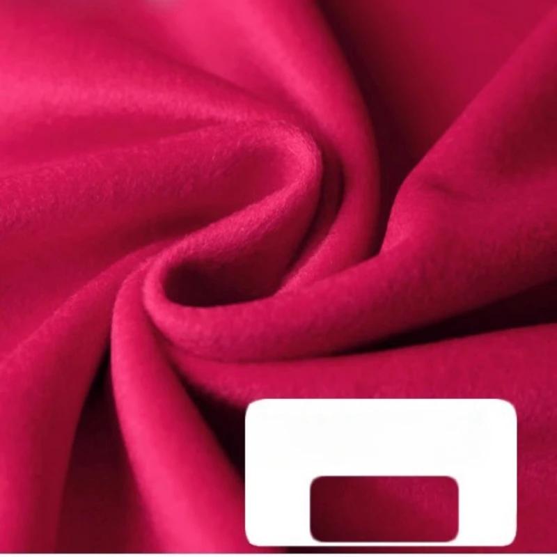 2025 Autumn and Winter New All-Australian Wool Single-sided Cashmere Fabric High-end Custom Short Wool Coat Wool Fabric