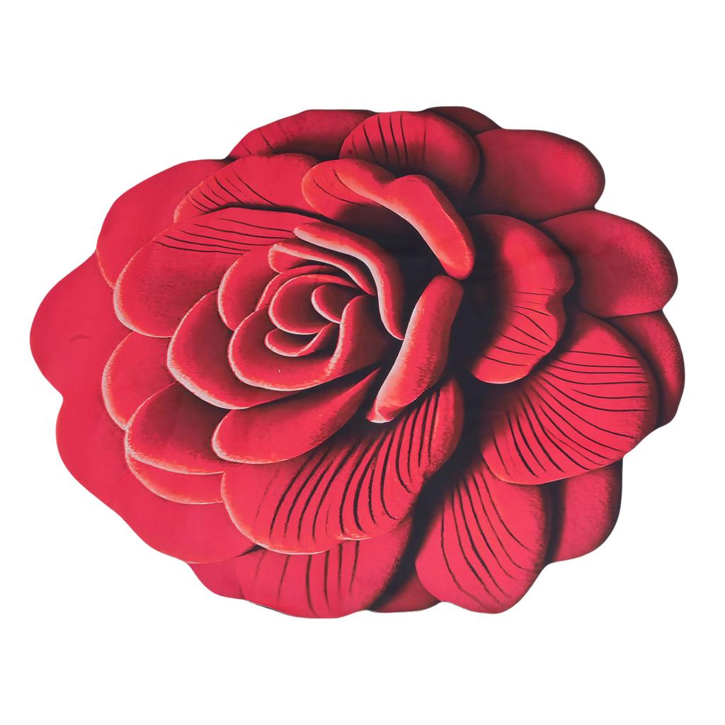 Floral Plush Diatomaceous Floor Mat 3D Pattern Anti Slip Absorbent Mat Comfortable Blanket for Bedroom