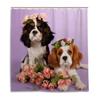Spaniel Dogs Shower Curtain Waterproof Polyester Fabric Bathroom Shower Curtains Bathroom Decor with Hooks