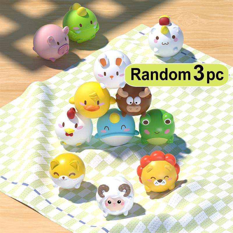 Random Animal Light Up Baby Bath Toys Toddler Water Bath Tub Toys Animal Floating Bathtub Toys Baby Shower for Infant Boys Girls