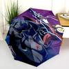 Truth Gate Black Arms Folding Umbrella Durable Portable Sun Umbrella Printing Travel Umbrella