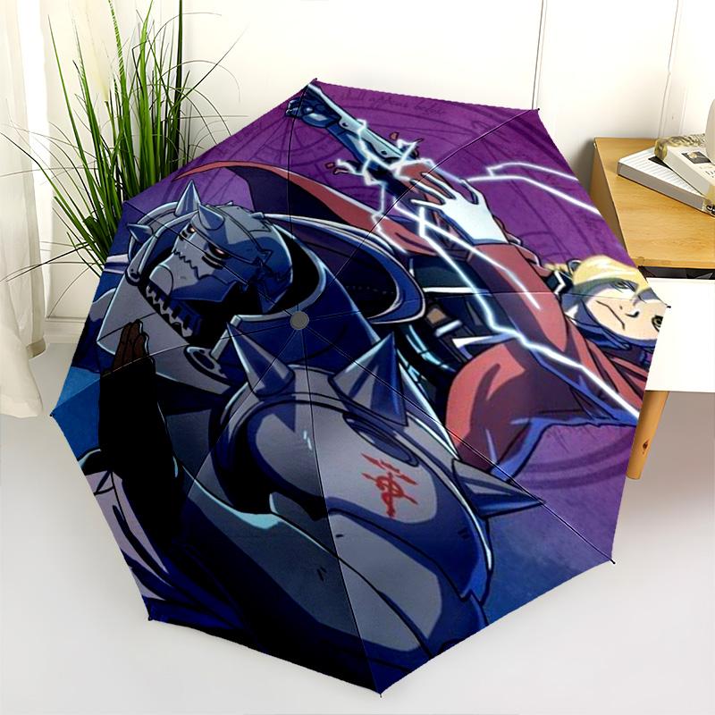 Truth Gate Black Arms Folding Umbrella Durable Portable Sun Umbrella Printing Travel Umbrella
