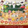 Kreative Back-to-School Cartoon Banner Dekoration für Klassenzimmer und Kindergärten