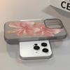 Two Pink Flowers Soft Phone Case For IPhone 17 16 15 14 13 12 11 Pro Max 7 8 XR XS Transparent Silicone Soft Cover Case