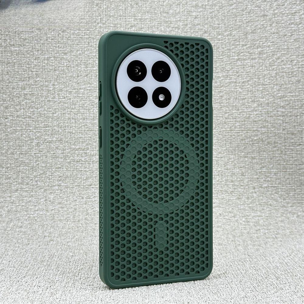 Honeycomb Holes For Magsafe Case for OnePlus 13 12 A5 Pro Cooling Magnetic Wireless Charging Shockproof Matte Hard PC Cover