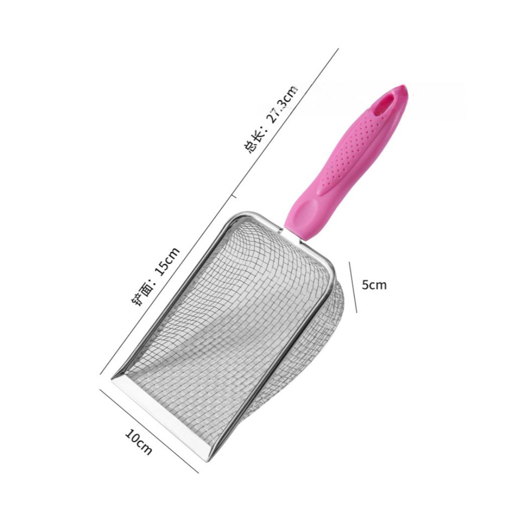 Stainless Steel Cat Litter Scoop – Durable, Easy Clean, Ergonomic Handle, Rust-Resistant, Ideal for Quick Waste Removal