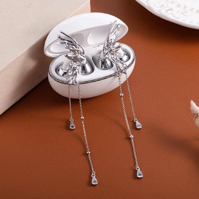 2 Stück/Set Kopfhörer-Durchmesser-Schnalle Zur Dekoration Metall-Ohrclip für Kopfhörer Exquisites Zubehör für kabellose Kopfhörer