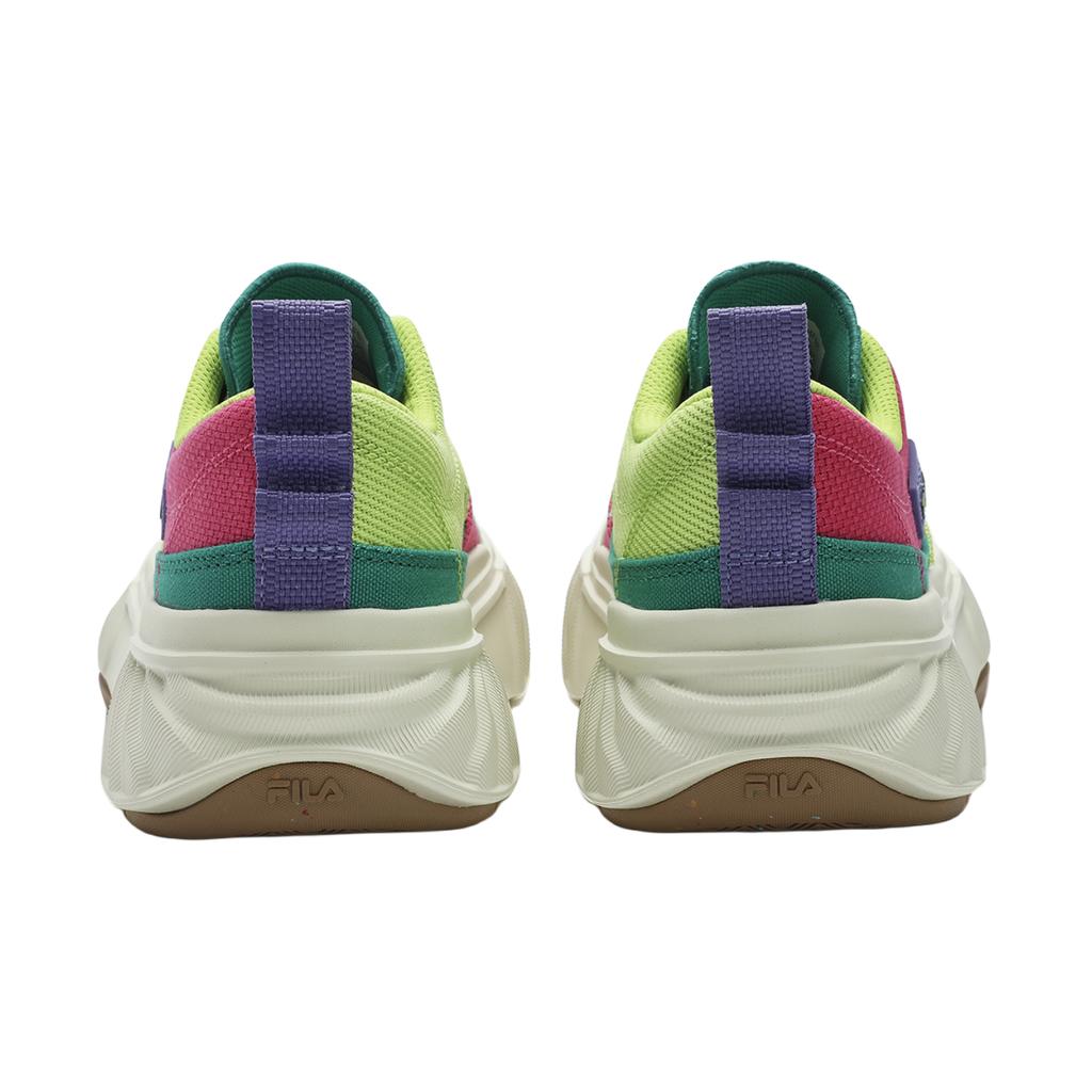 New FILA Fosso Chuanxing Shoes Abrasion Resistant Low top Canvas Shoes Women's Green Pink F12W422304FBT