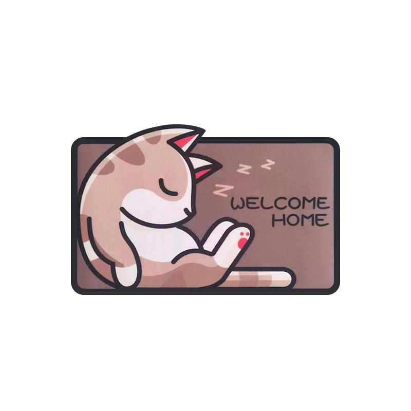 

Коврик для двери с рисунком, приветственный входной коврик для дома, небольшой ковер для спальни, ванной комнаты, коврик для двери, нескользящий коврик для домашних животных, декор комнаты 40cmx60cm