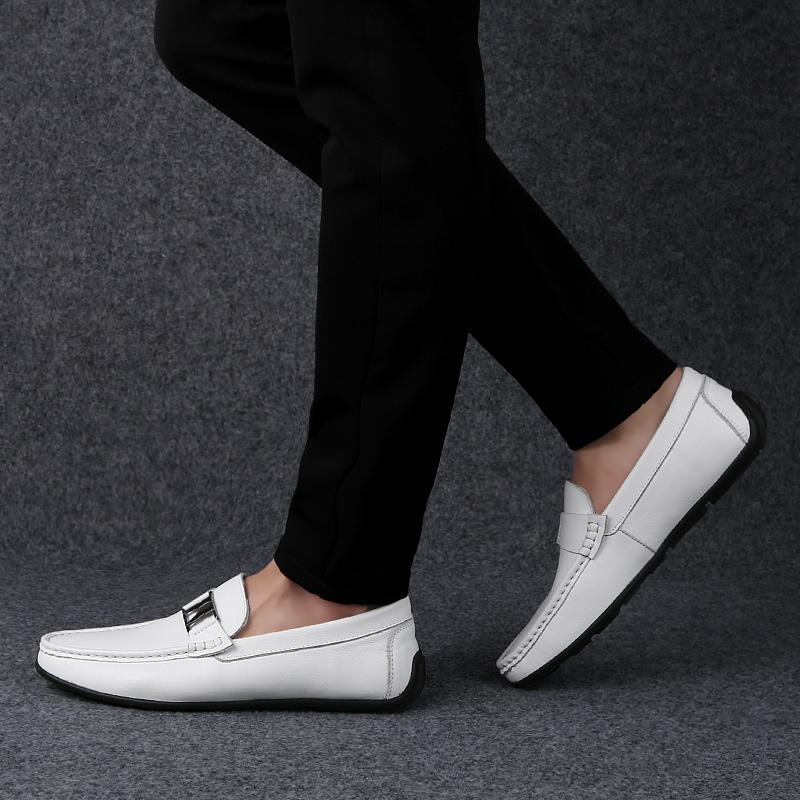 Легкие мужские туфли без застежек — фото 4