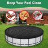 Heavy Duty 18FT Round Pool Cover Heavy Duty Waterproof Round Pool Cover for Above Ground Pool Windproof Rope Dustproof