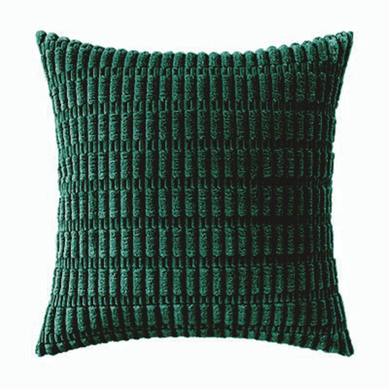 Crushed Velvet Corduroy Grain Cushion Covers 50cm/45cm/40cm Sofa Bed Square Décor Pillows