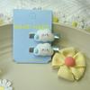 Kids' Cute Blue Bear Heart Hair Clip & Bow