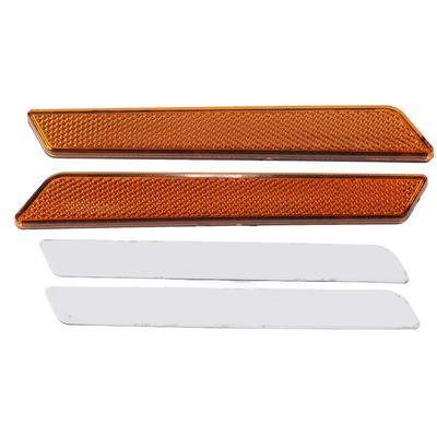 2 Adet Plastik Motosiklet Fren Stop Sinyal İşaret Lambası Reflektörleri Aksesuarı Sarı