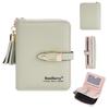 Minimalist Womens Pu Leather Wallet With Tassel For Daily Use