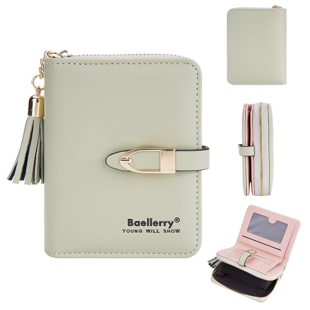 Minimalist Womens Pu Leather Wallet With Tassel For Daily Use