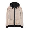 Neues Winter Lamm Samt Sport Sweatshirt für Herren Plus Samt Verdickte Strickjacke Kapuzen Warme Jacke Große Größe Strickjacke