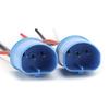 2pcs Male Socket Wire Harness Connector Adapter Wiring Cable for Car Headlights Fog Lights