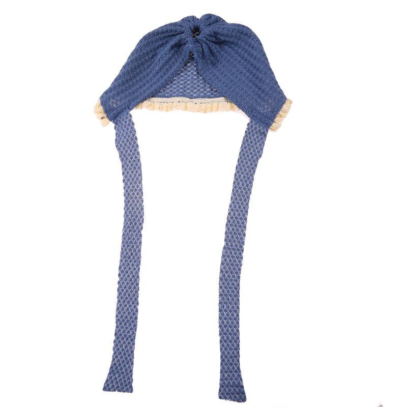 Neugeborenen Fotografie Bekleidung Baby Fotografie Nette Modellierung Hut Baby Waffel Spitze Lanyard Einzelnen Hut