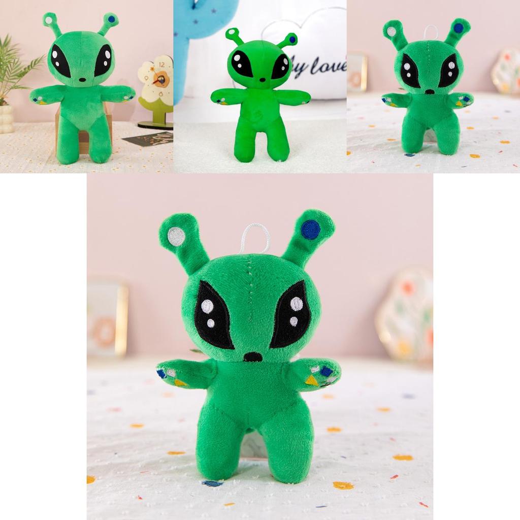 Green Big Eye Alien Plush Toy Cartoon Animal Pillow Gift For Kids Sleep