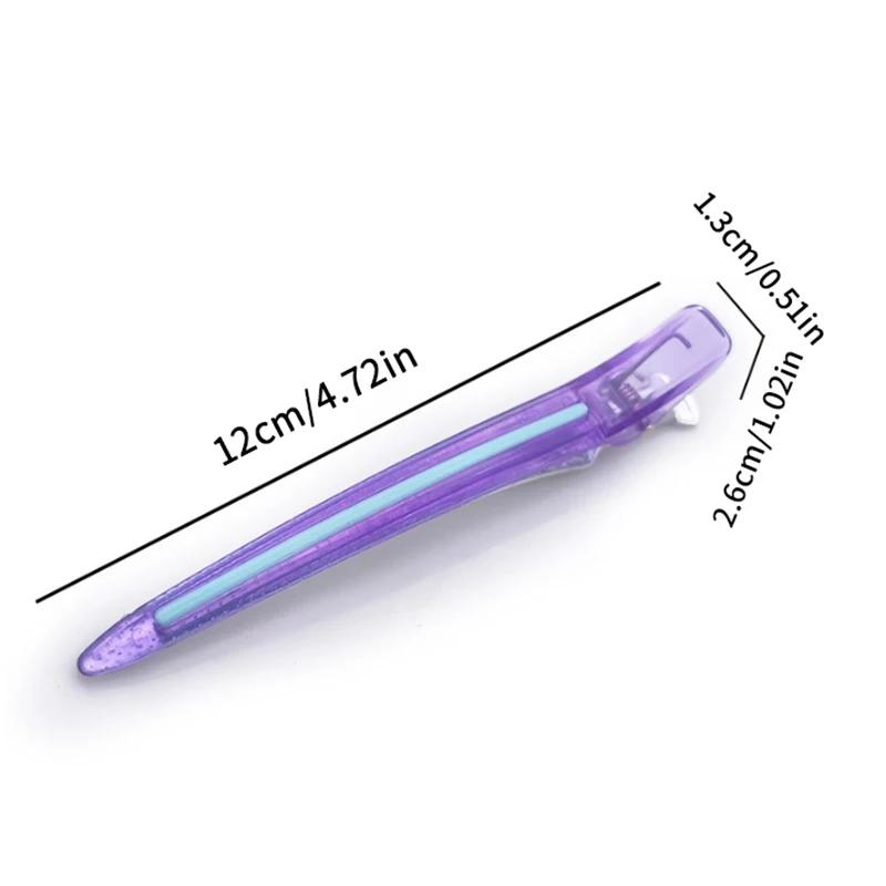 1Pcs Hairdressing Seamless Clip Long Hairpin No Crease Bangs Positioning Hairpins Non-slip Alligator Clip Beauty Styling Tools