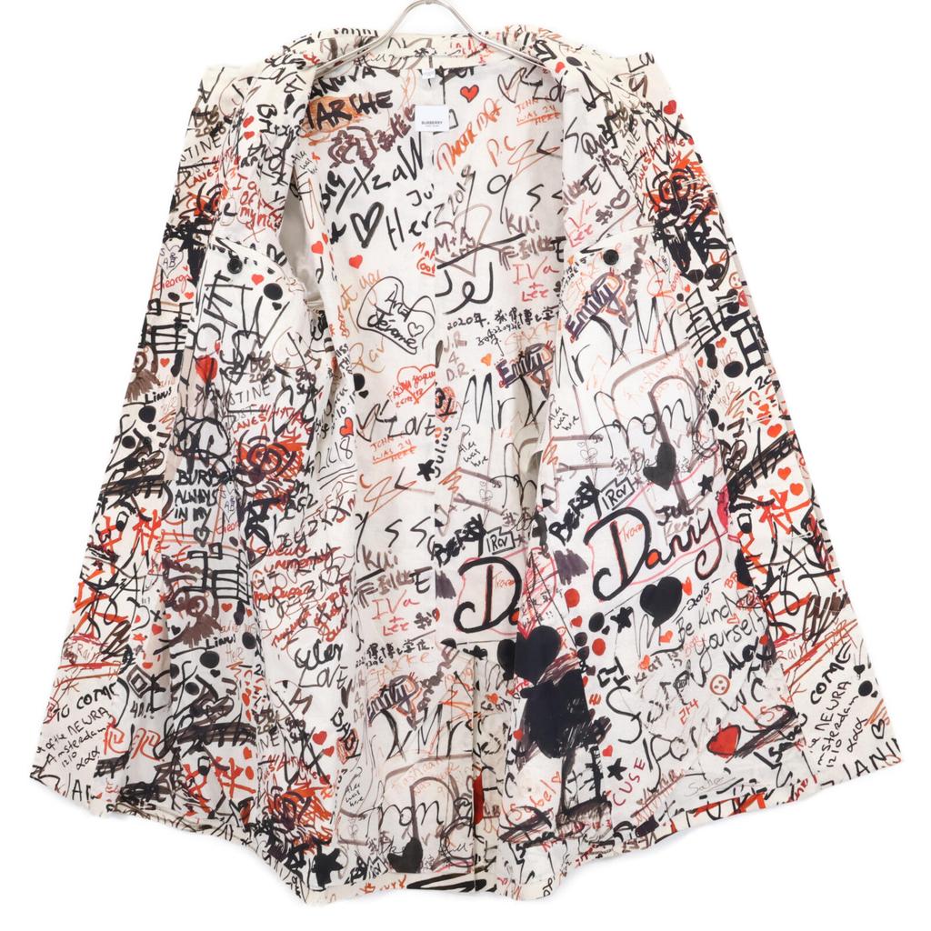 BURBERRY Bastian Tisci period graphic coat coat 48 beigeUsed