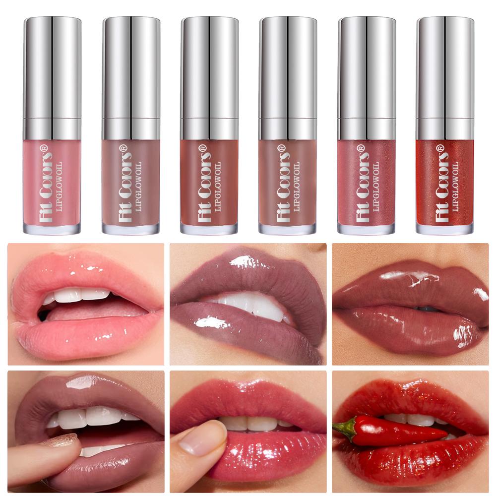 Moisturizing Mirror Effect Lip Glaze, Available In 6 Colors, Refreshing Non-Greasy Formula, Glossy Shine and Long-Lasting Wear Liquid Lipstick Makeup