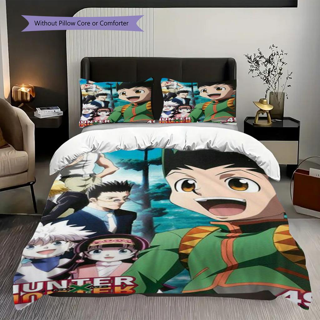 Hunter X Hunter Threepiece Set 1 Duvet Cover 2 Pillowcase Without Core Gift Soft And Comfortable Bedding Set Bedding Suitable For All Seasons