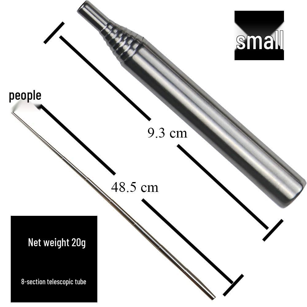 Retractable Stainless Steel Fire Blower Stick - Compact Camping Fire Starter Tool
