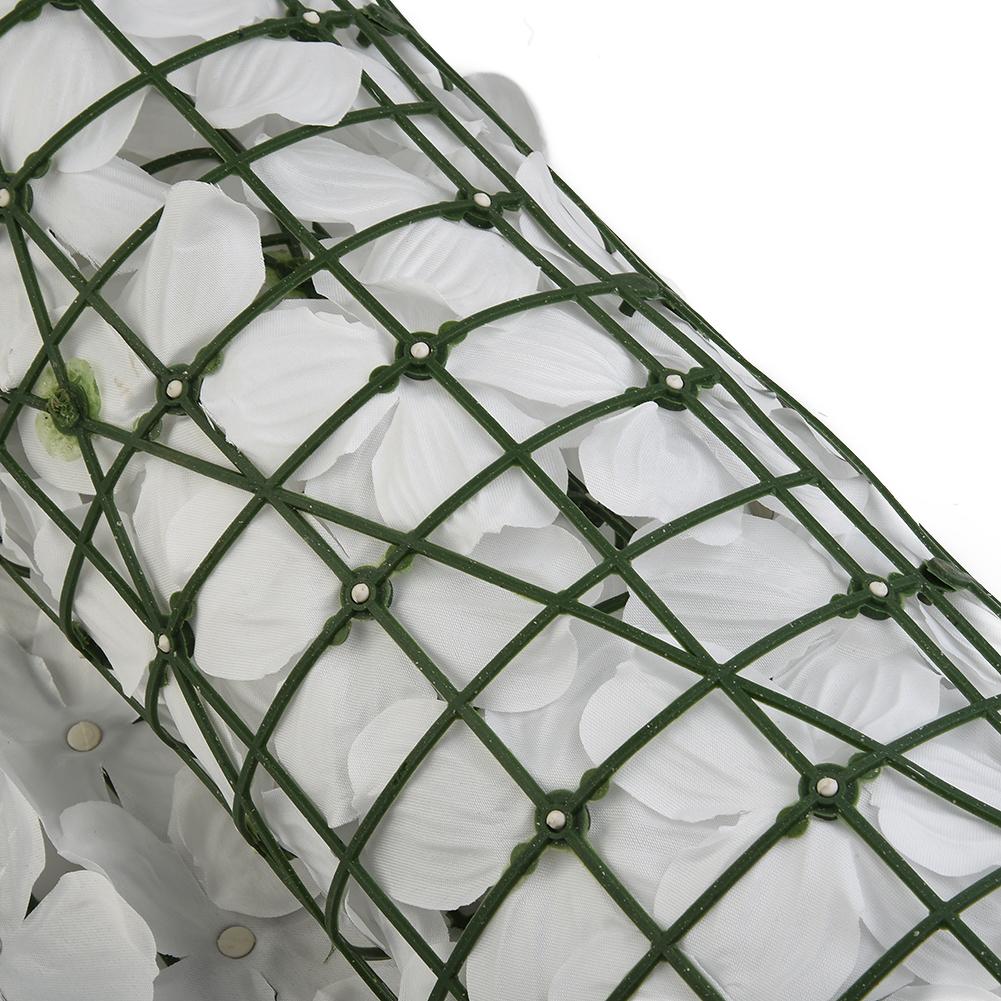 1M Fake Fence Trellis Wall Decoration Artificial Flower Privacy Fence Screen Outdoor Garden Balcony Hedge Home Wedding Decor